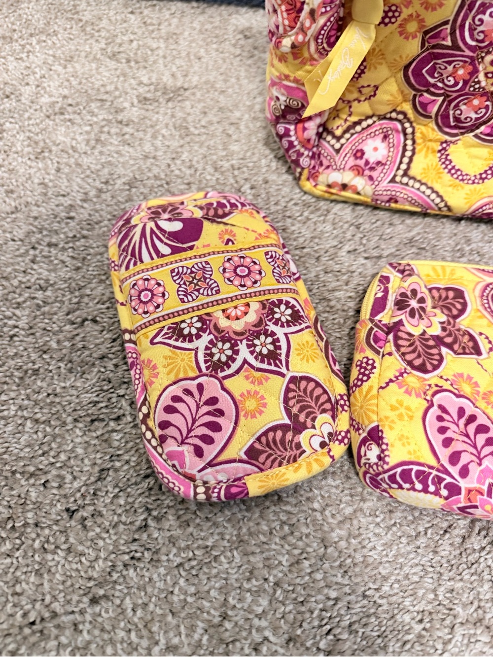 Vera Bradley Accessory Set Bali Gold Retired Pattern - Picture 2 of 13